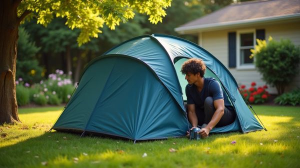 La tente gonflable automatique pour un montage pratique et fiable